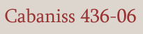 Cabaniss 436-06